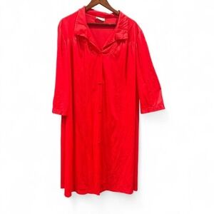 Vintage 70s‎ Vanity Fair button up robe/gown size XXL (2xl2)